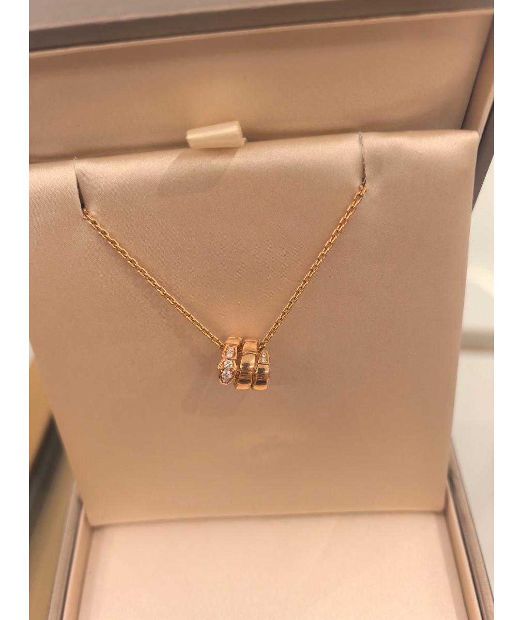 BVLGARI Золотое колье из розового золота, фото 2