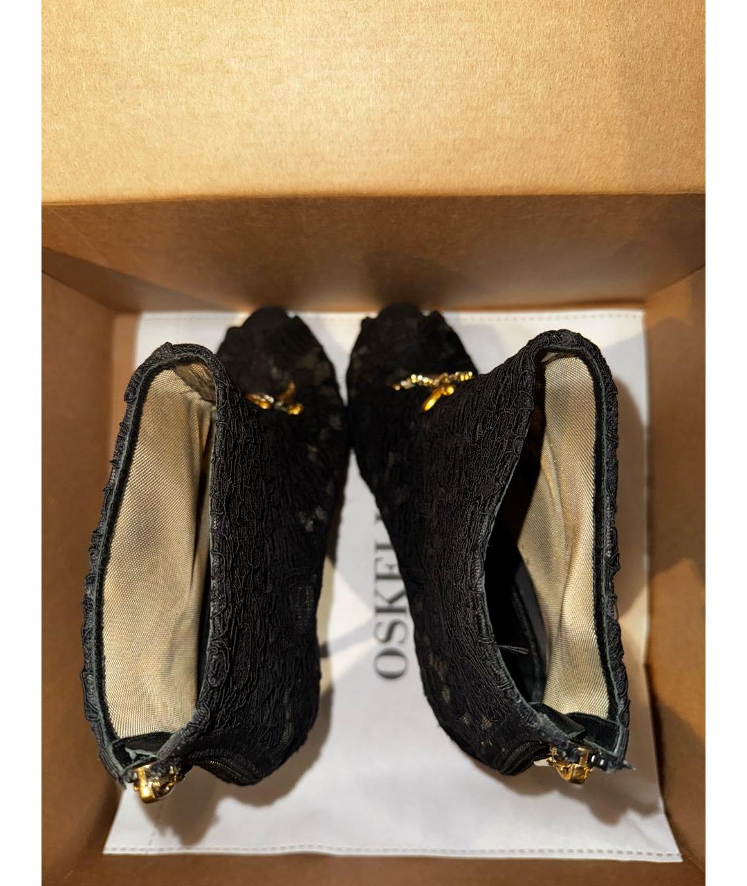 DOLCE&GABBANA Черные текстильные ботильоны, фото 4