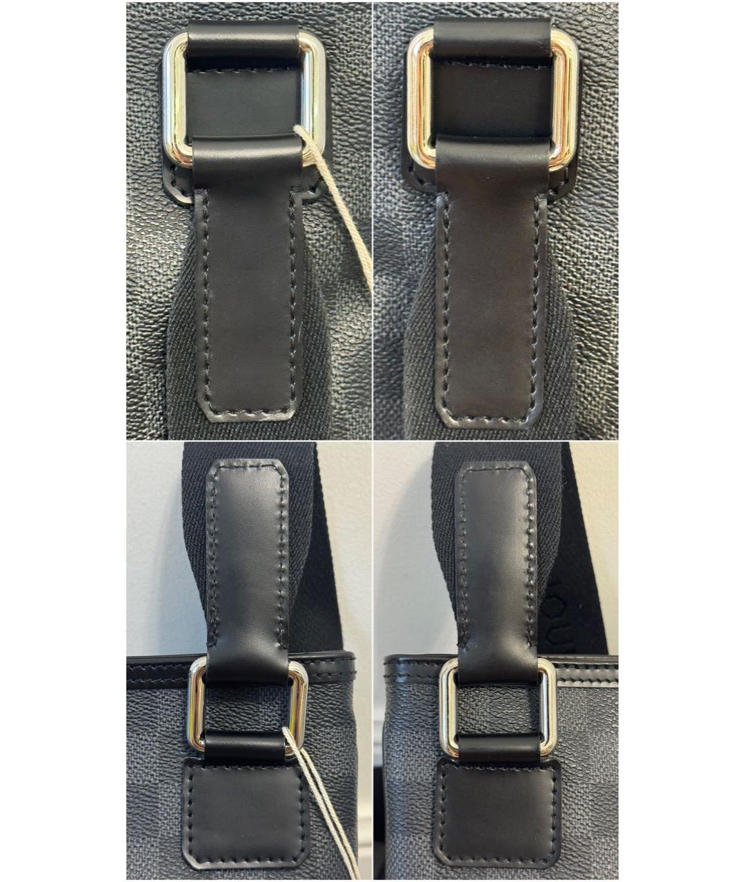 LOUIS VUITTON Антрацитовая сумка на плечо, фото 6