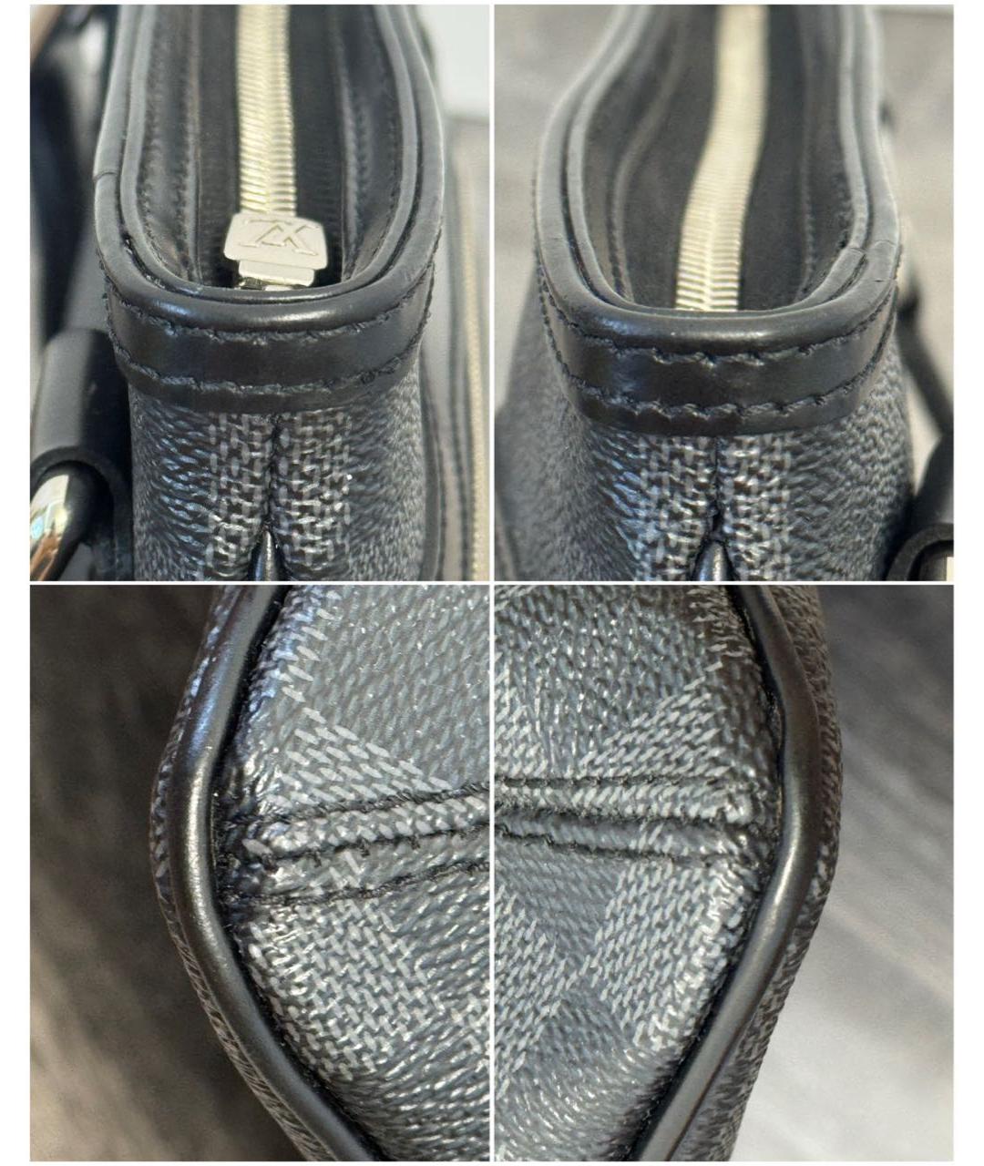 LOUIS VUITTON Антрацитовая сумка на плечо, фото 7