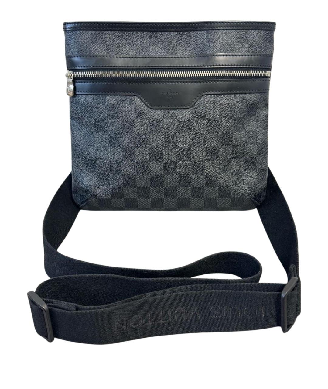 LOUIS VUITTON Антрацитовая сумка на плечо, фото 1