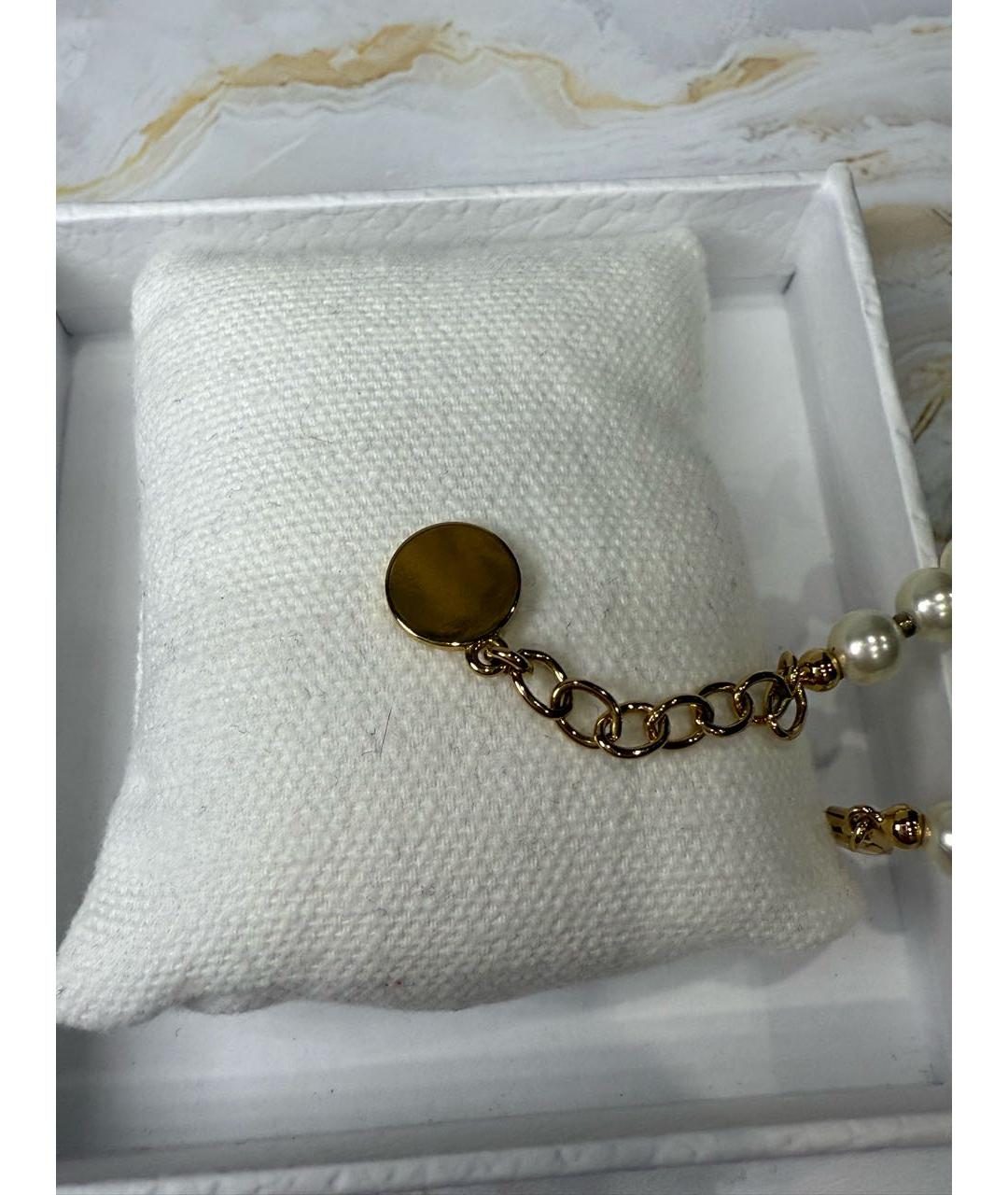 CHRISTIAN DIOR Золотой металлический браслет, фото 6