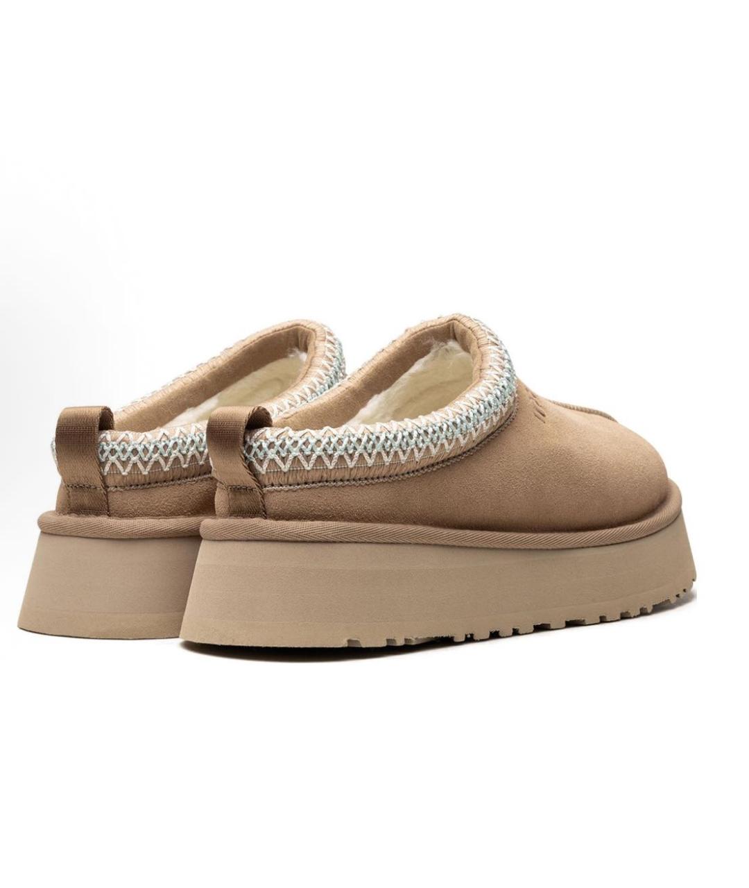 UGG AUSTRALIA Бежевые замшевые сабо, фото 2