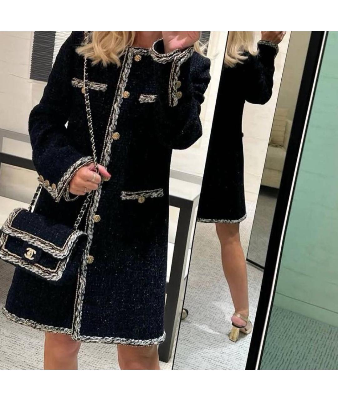 CHANEL Черное повседневное платье, фото 4