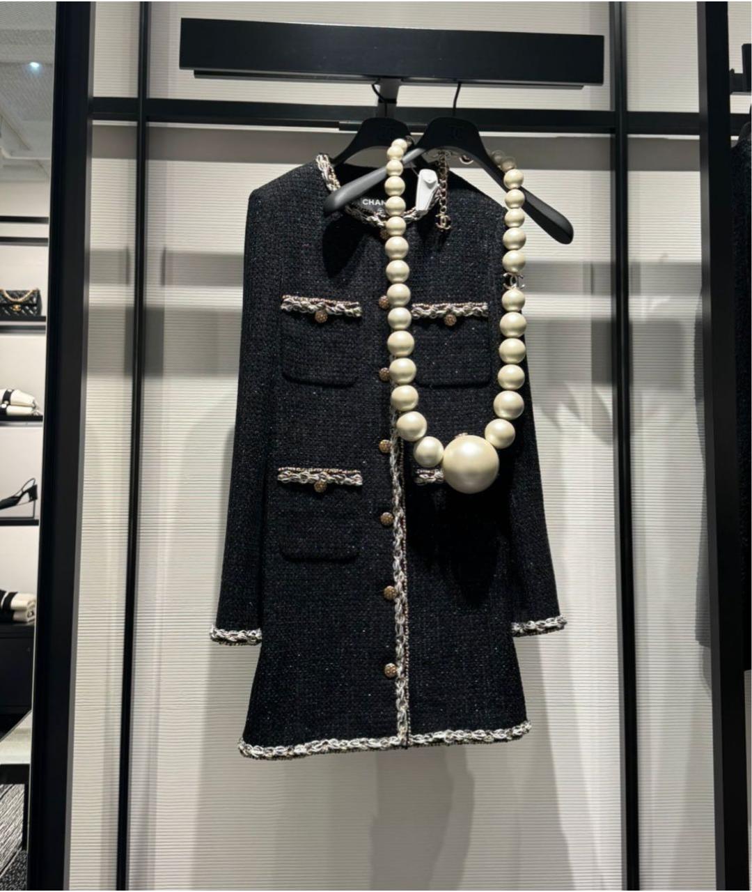 CHANEL Черное повседневное платье, фото 2