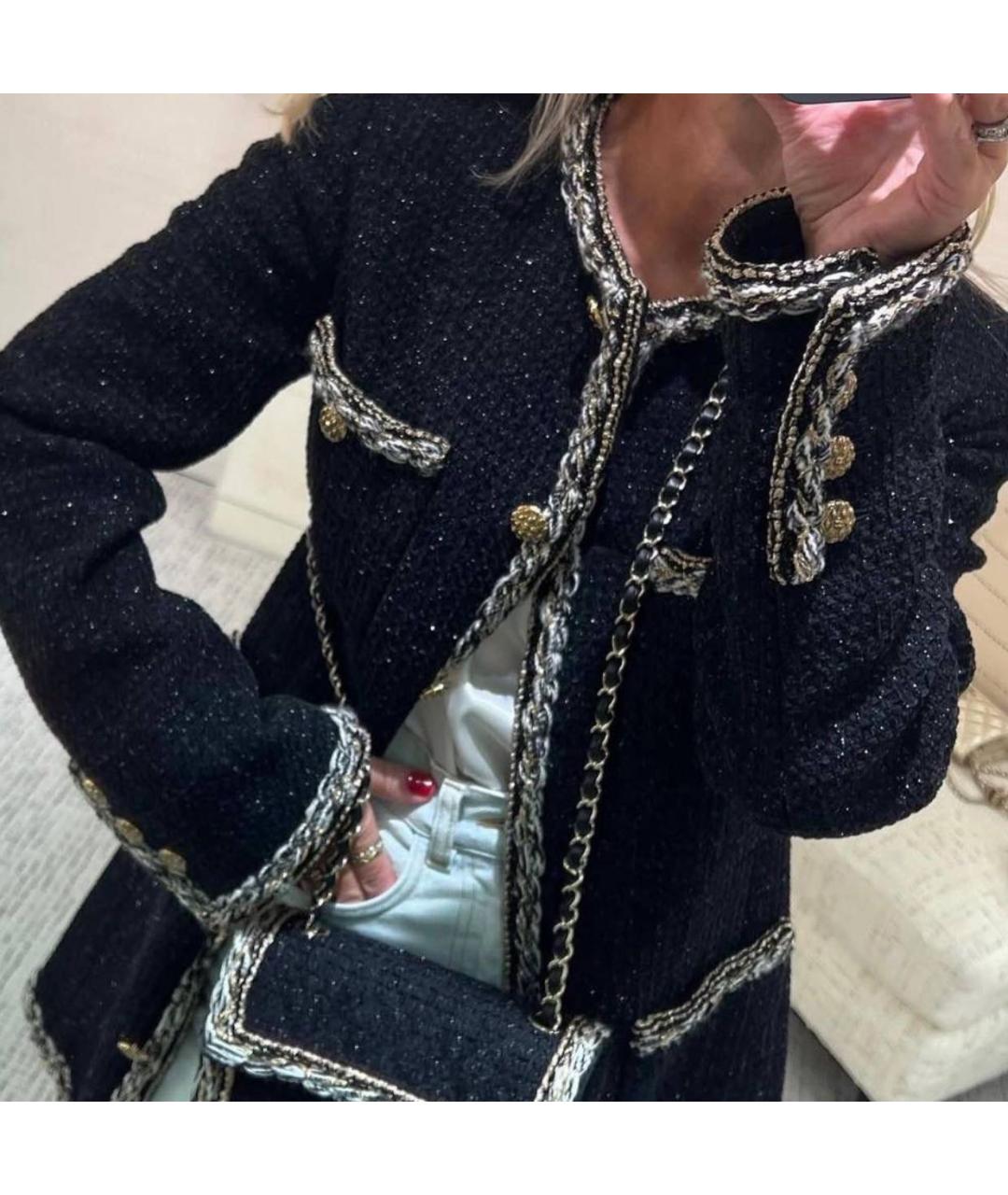 CHANEL Черное повседневное платье, фото 6