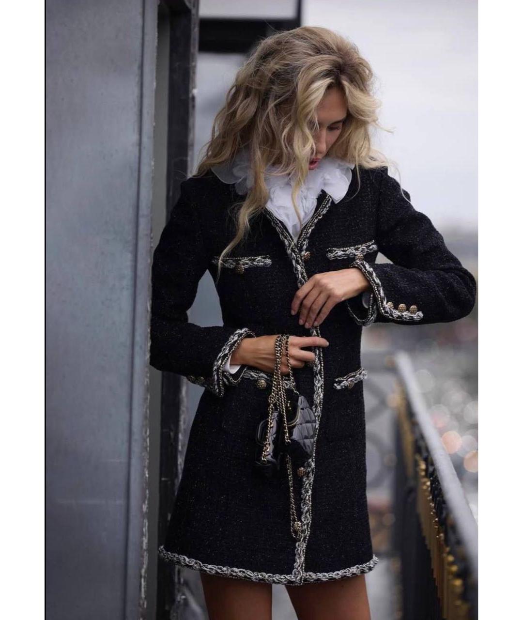 CHANEL Черное повседневное платье, фото 7