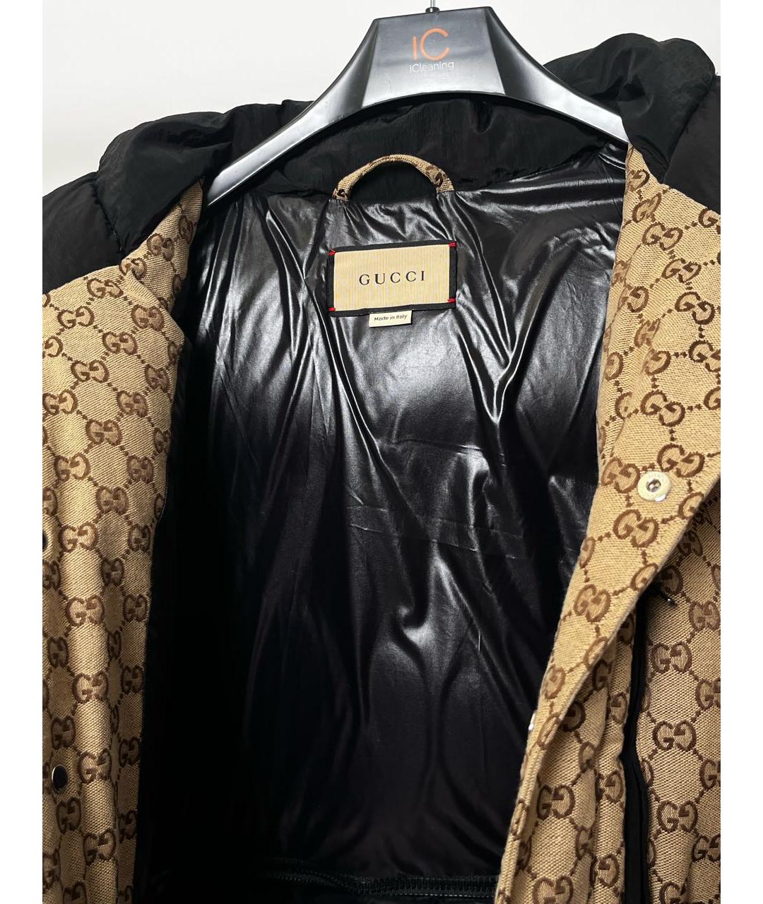 GUCCI Оранжевый полиамидовый пуховик, фото 3