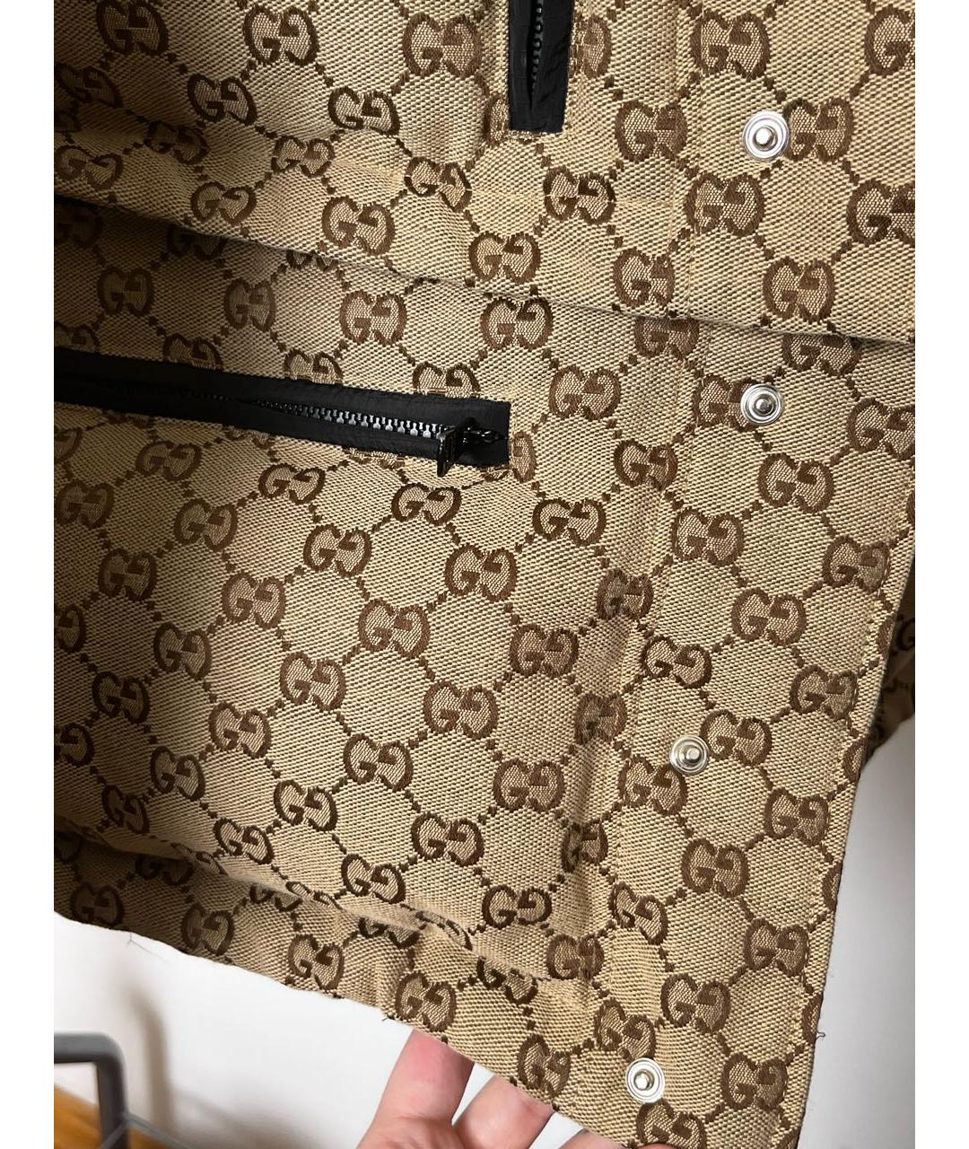 GUCCI Оранжевый полиамидовый пуховик, фото 6