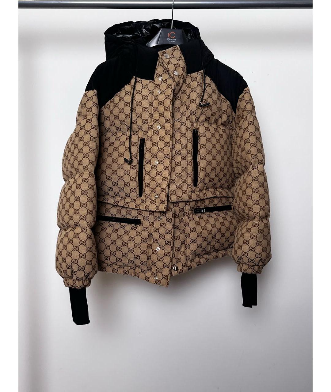 GUCCI Оранжевый полиамидовый пуховик, фото 9