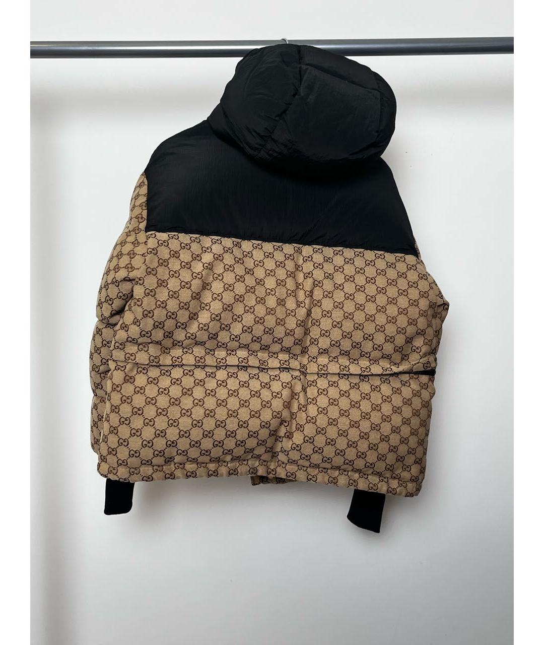 GUCCI Оранжевый полиамидовый пуховик, фото 2