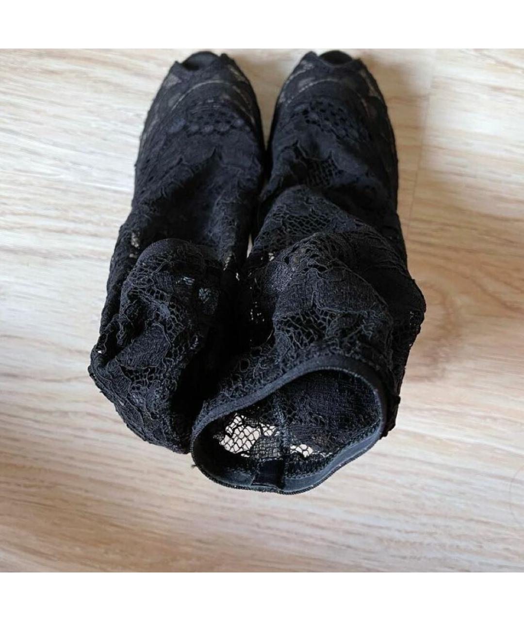 DOLCE&GABBANA Черные текстильные туфли, фото 3