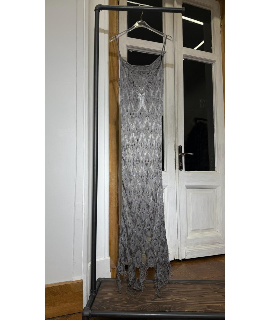 MAISON MARGIELA Серое коктейльное платье, фото 2