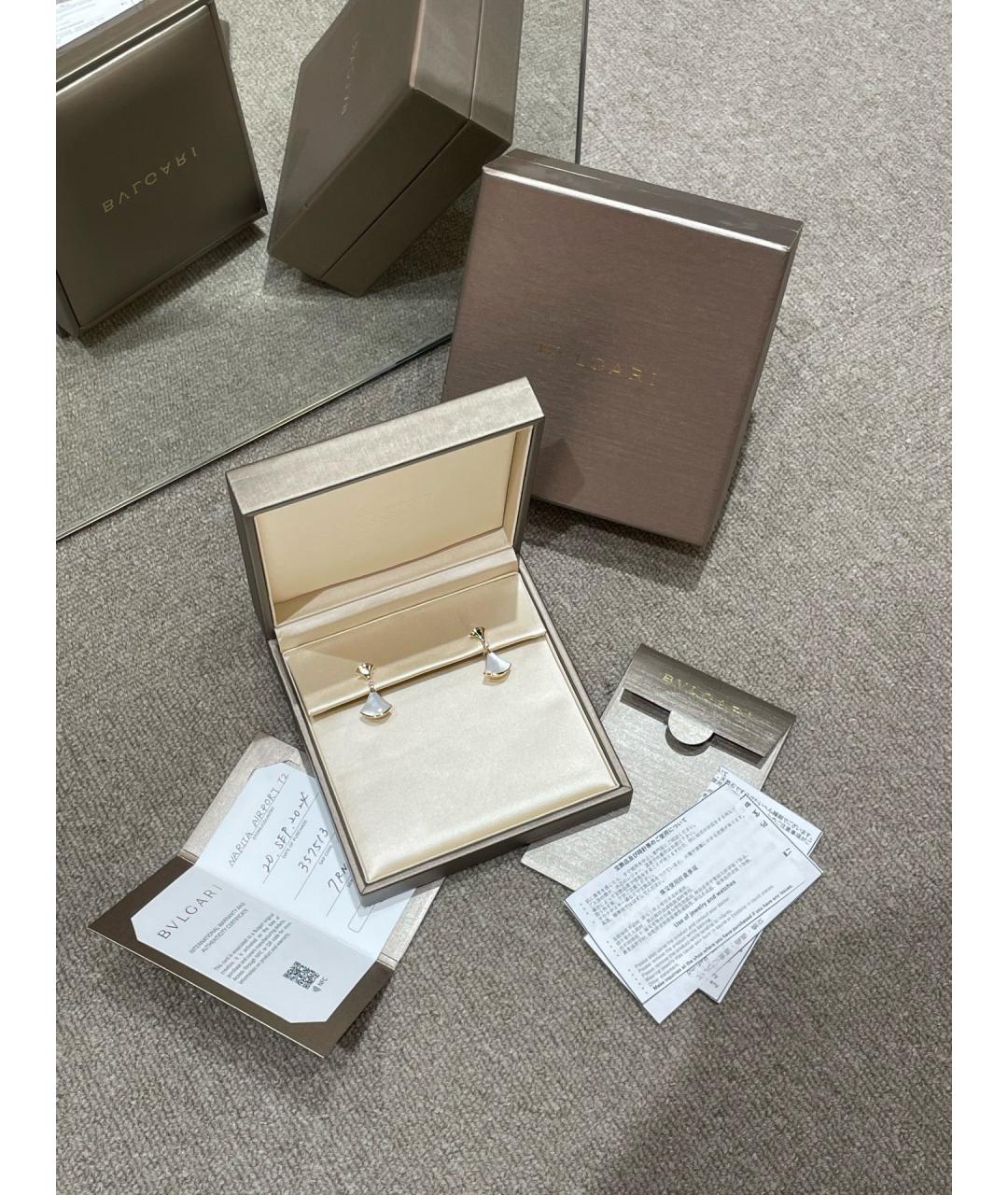 BVLGARI Золотые серьги из розового золота, фото 4