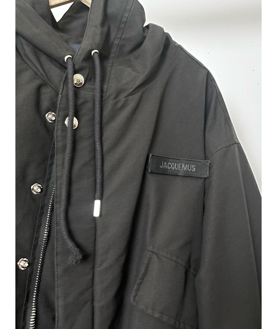 JACQUEMUS Черная полиамидовая куртка, фото 4