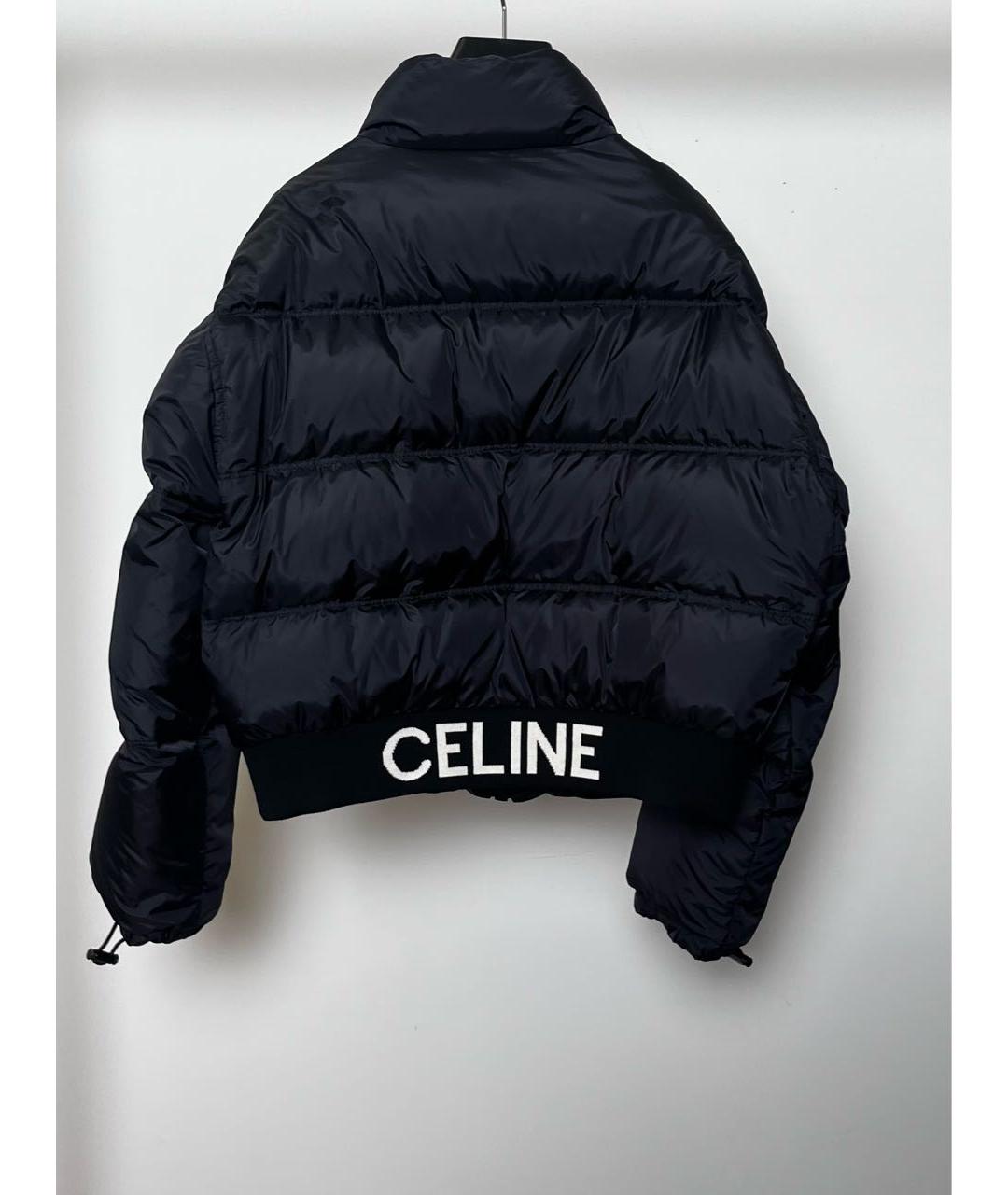 CELINE Черный полиамидовый пуховик, фото 2
