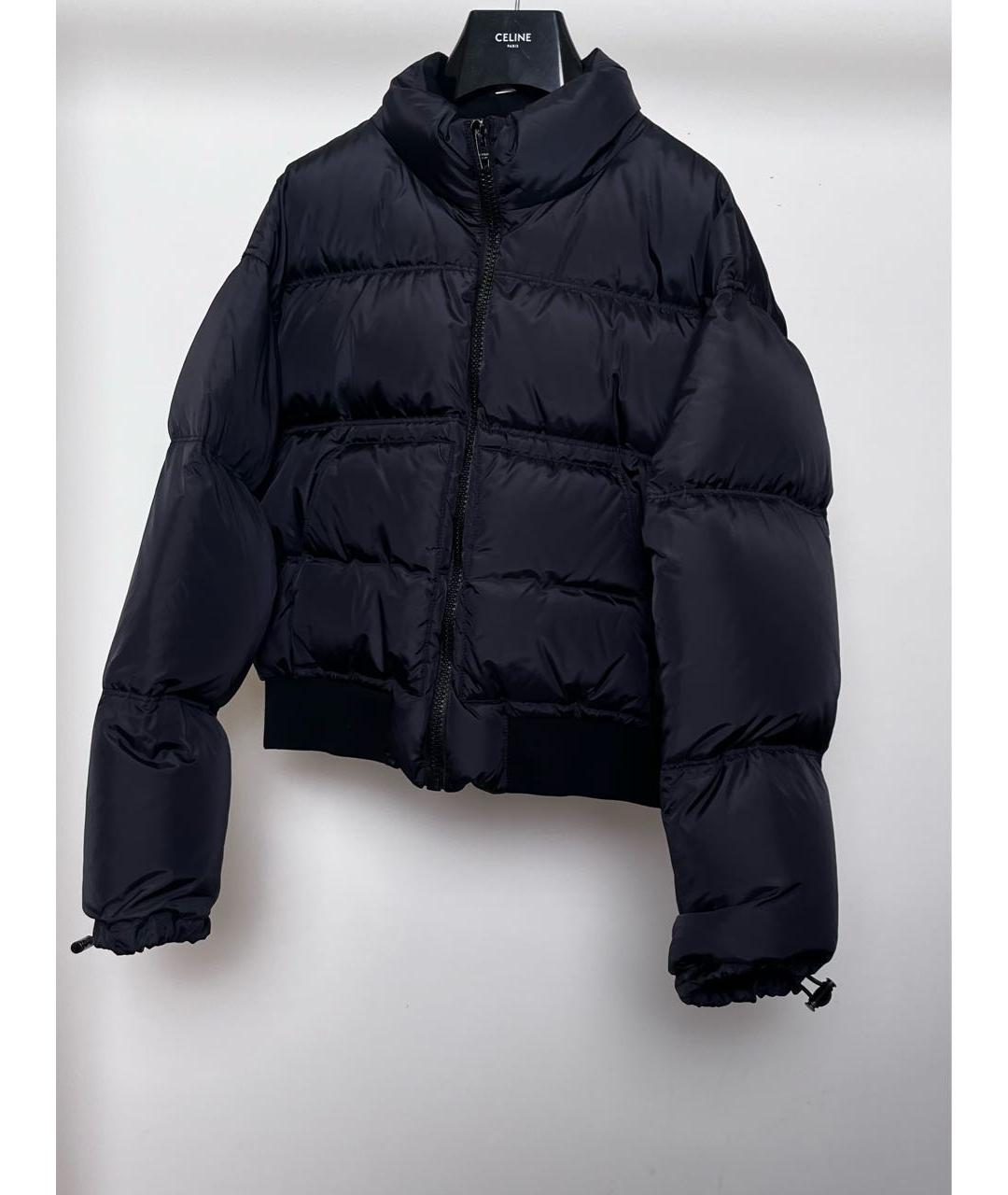 CELINE Черный полиамидовый пуховик, фото 9