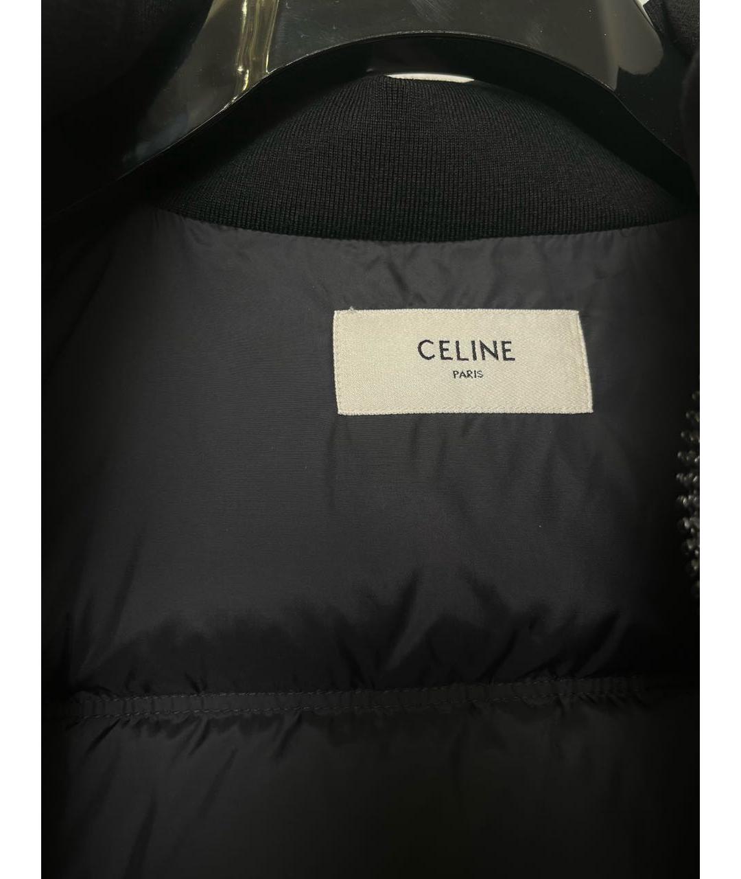 CELINE Черный полиамидовый пуховик, фото 3