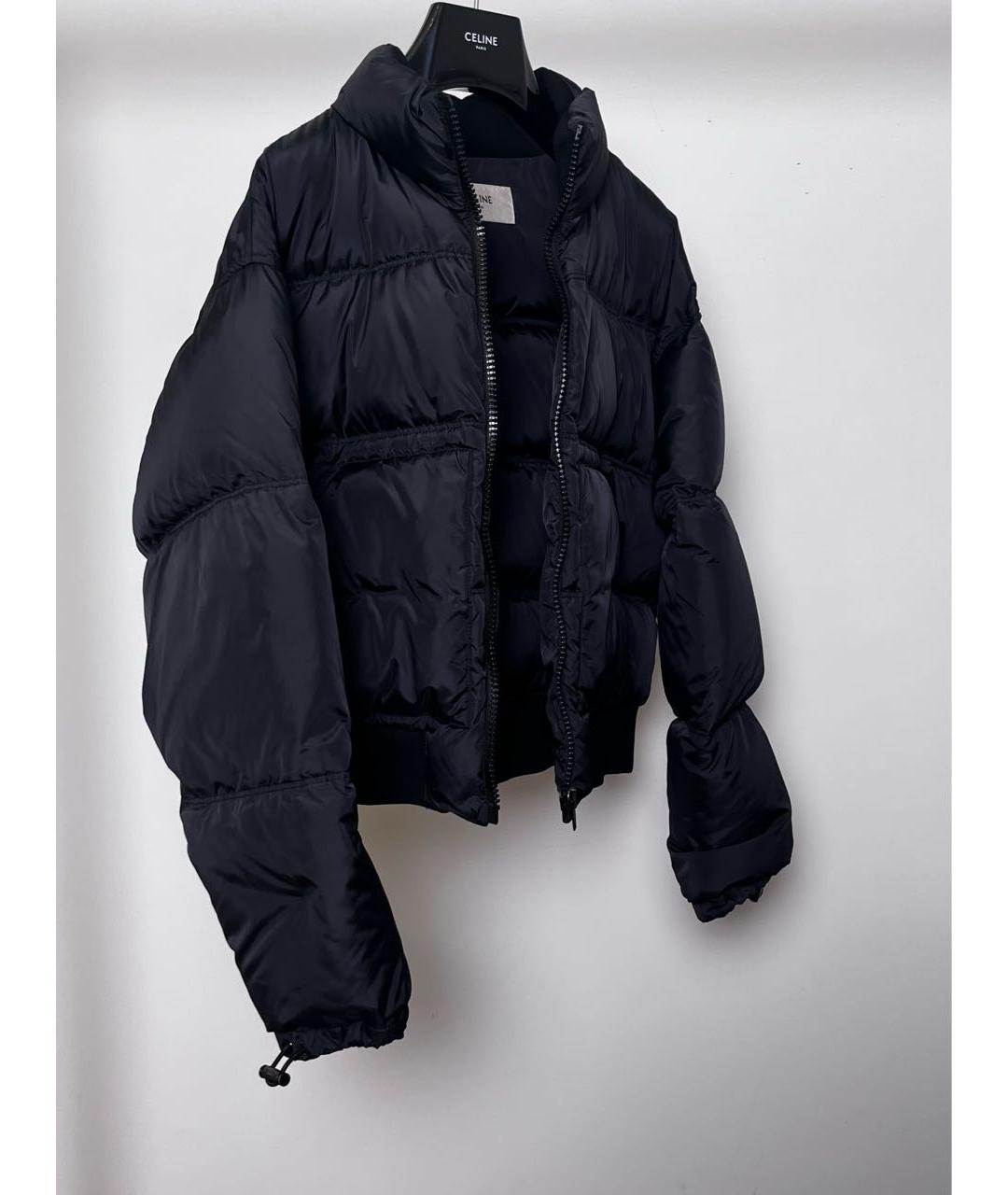 CELINE Черный полиамидовый пуховик, фото 4