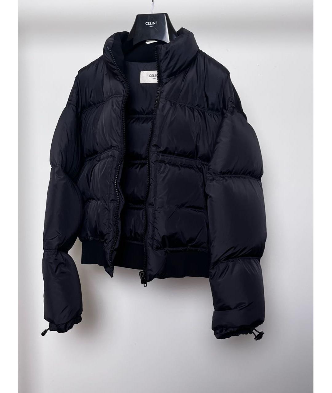 CELINE Черный полиамидовый пуховик, фото 5