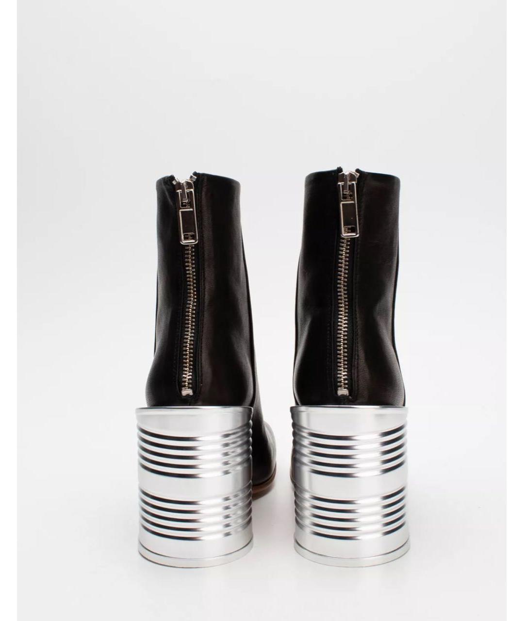 MM6 MAISON MARGIELA Черные кожаные ботильоны, фото 7