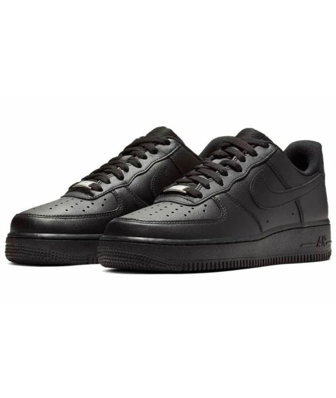 NIKE Черные кожаные кроссовки, фото 2