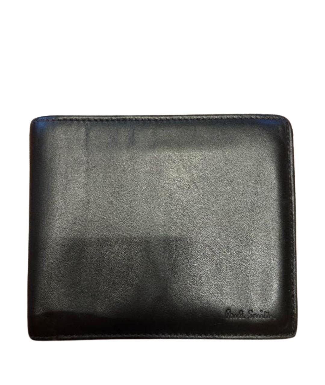 PAUL SMITH Черный кожаный кошелек, фото 1