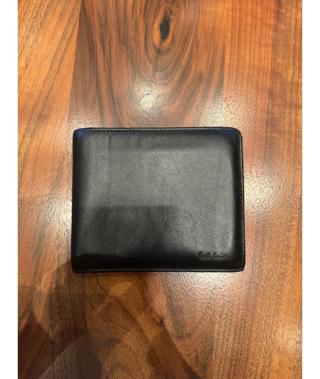 PAUL SMITH Черный кожаный кошелек, фото 6
