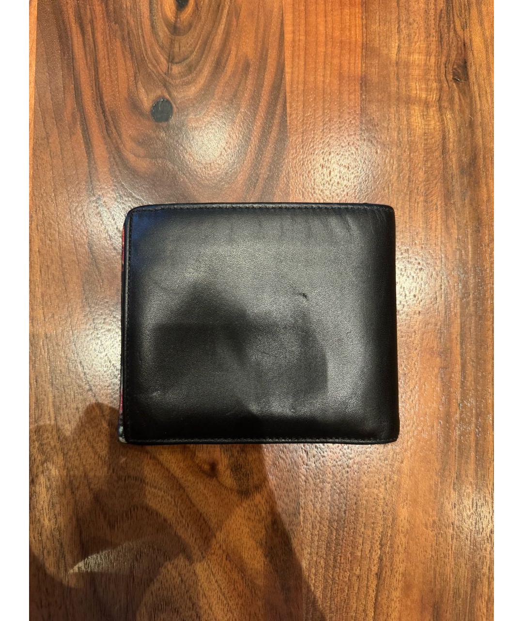 PAUL SMITH Черный кожаный кошелек, фото 5