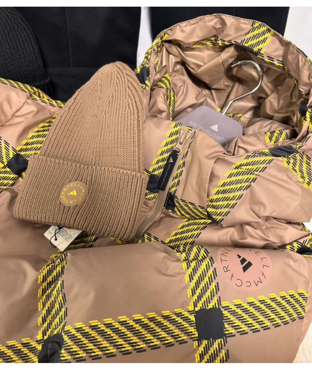 ADIDAS BY STELLA MCCARTNEY Бежевая хлопковая шапка, фото 5