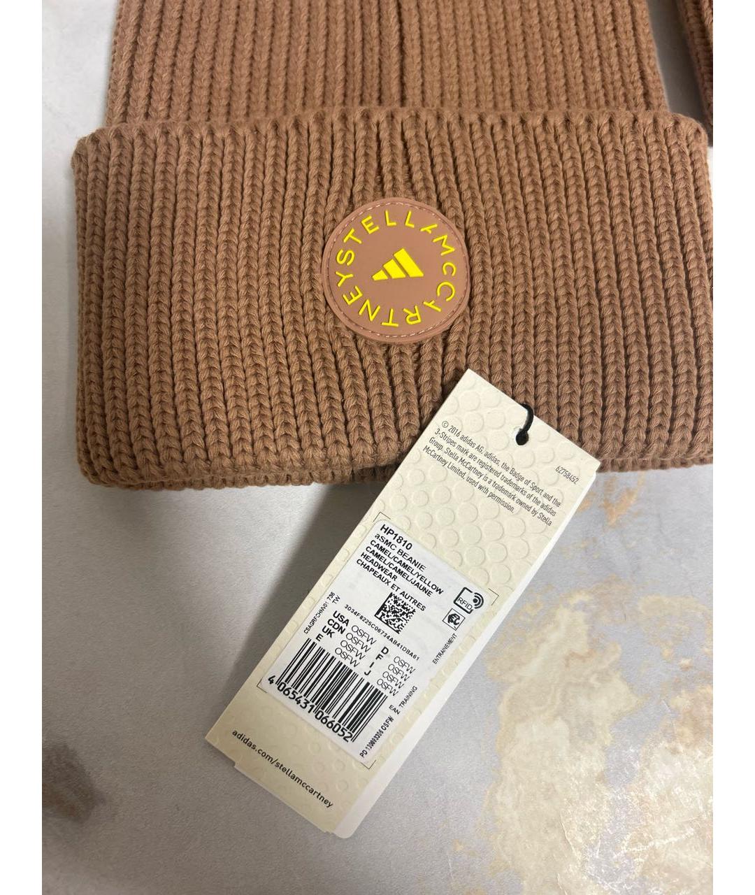 ADIDAS BY STELLA MCCARTNEY Бежевая хлопковая шапка, фото 6
