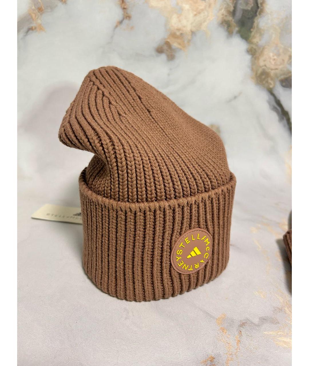 ADIDAS BY STELLA MCCARTNEY Бежевая хлопковая шапка, фото 7