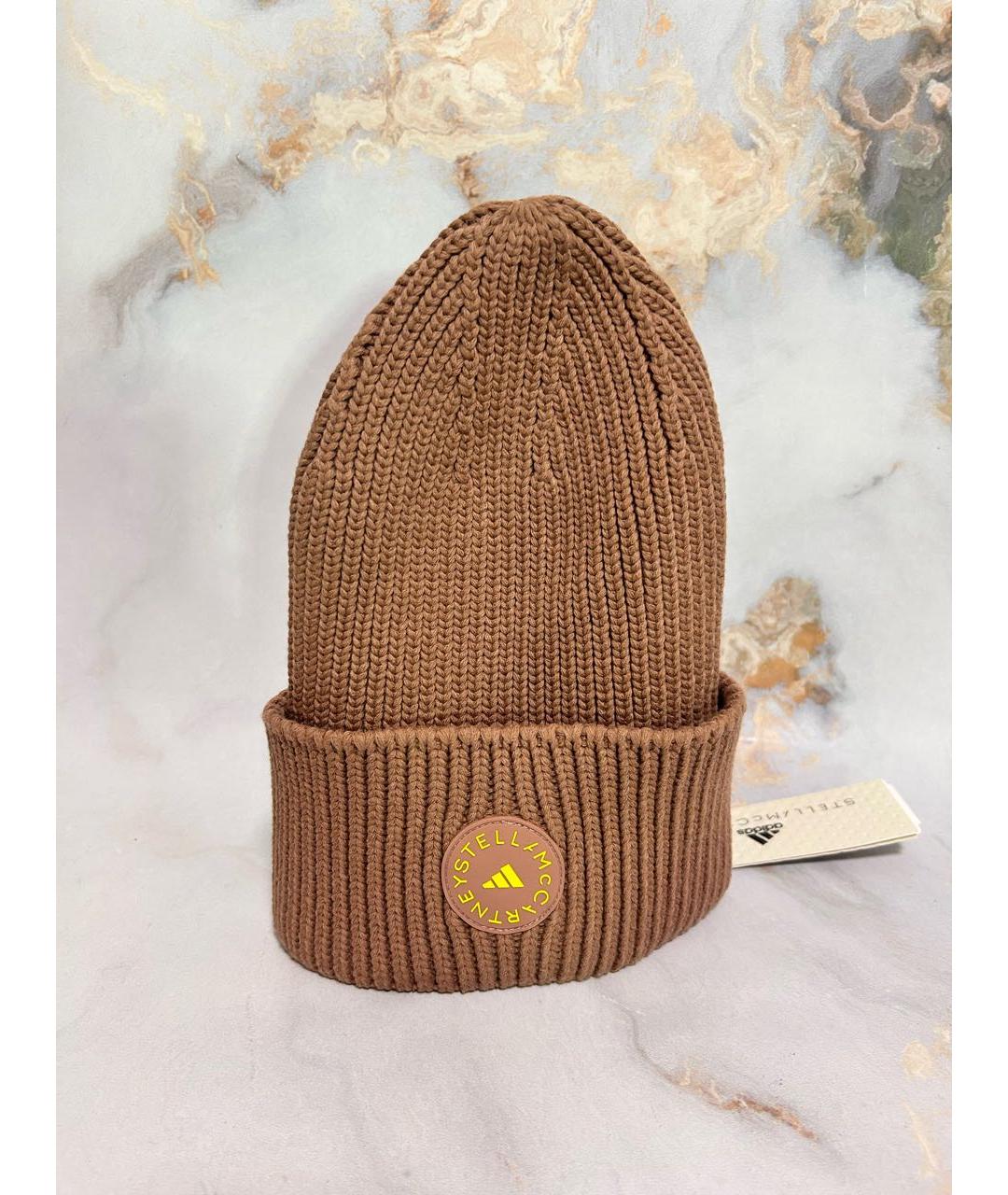 ADIDAS BY STELLA MCCARTNEY Бежевая хлопковая шапка, фото 4