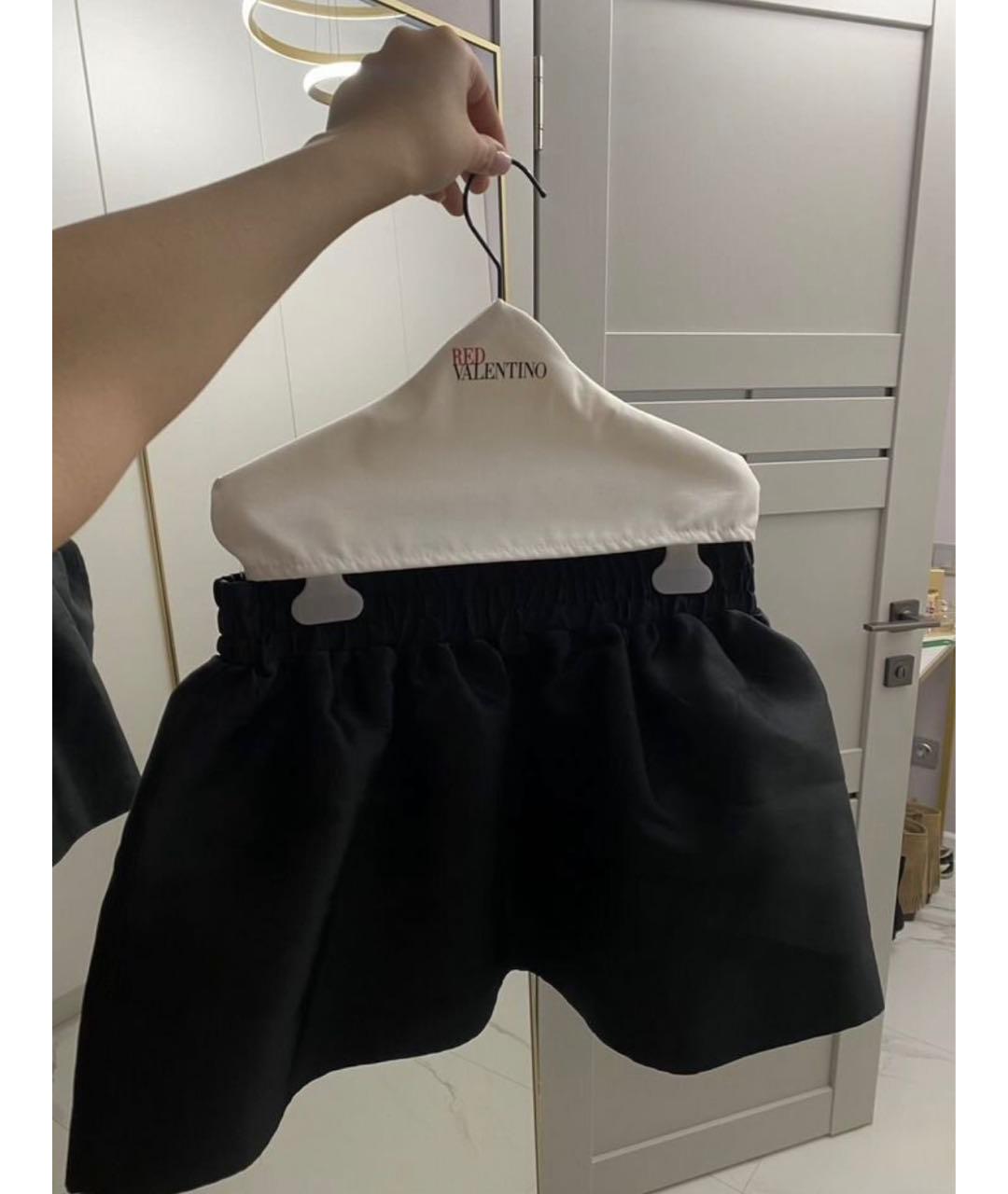 RED VALENTINO Черная юбка мини, фото 5