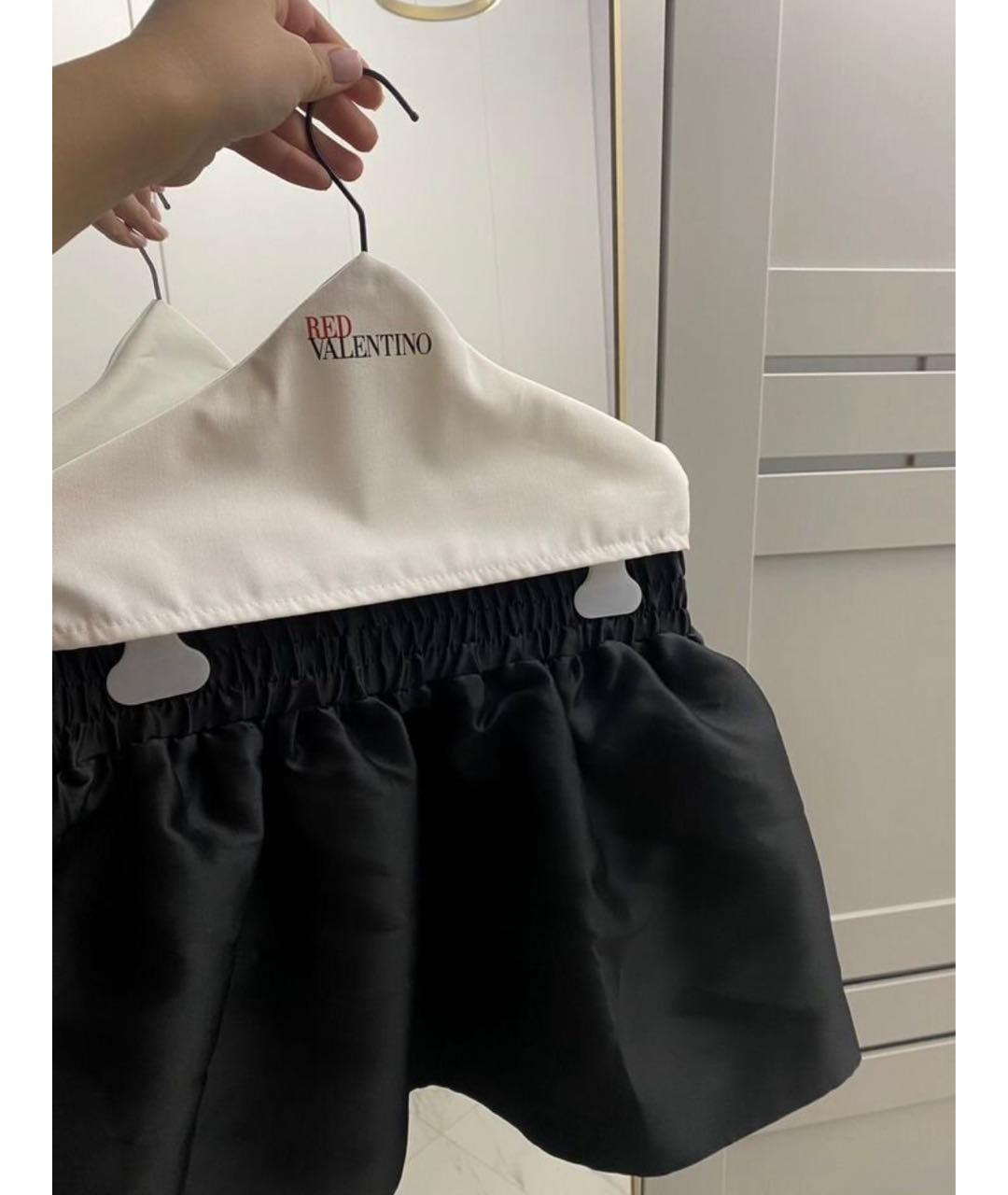 RED VALENTINO Черная юбка мини, фото 2