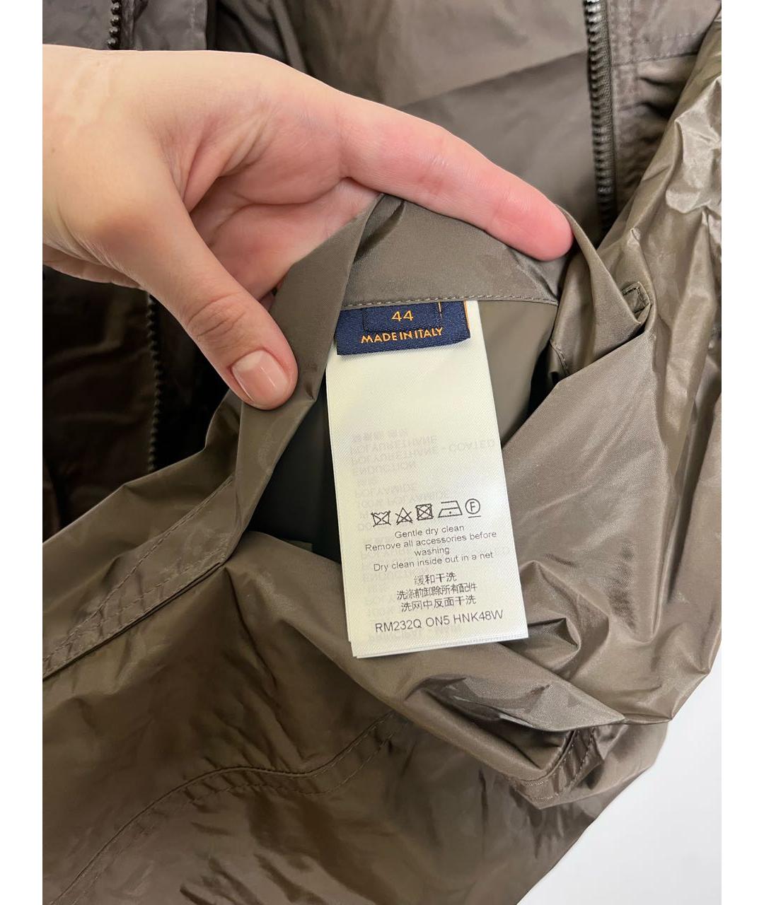 LOUIS VUITTON Коричневый полиамидовый тренч / плащ, фото 8