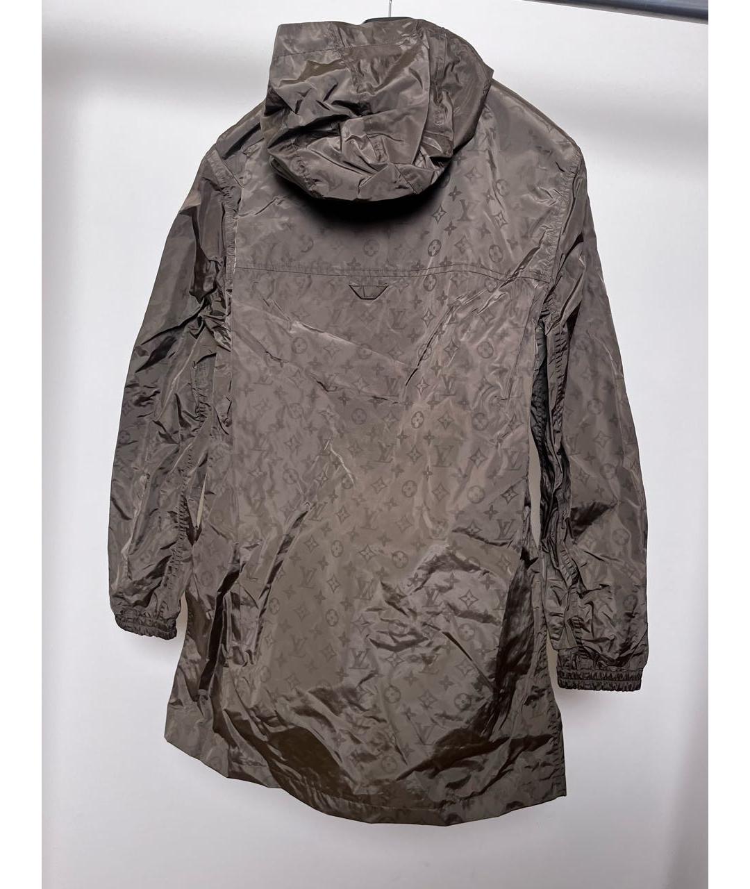 LOUIS VUITTON Коричневый полиамидовый тренч / плащ, фото 5