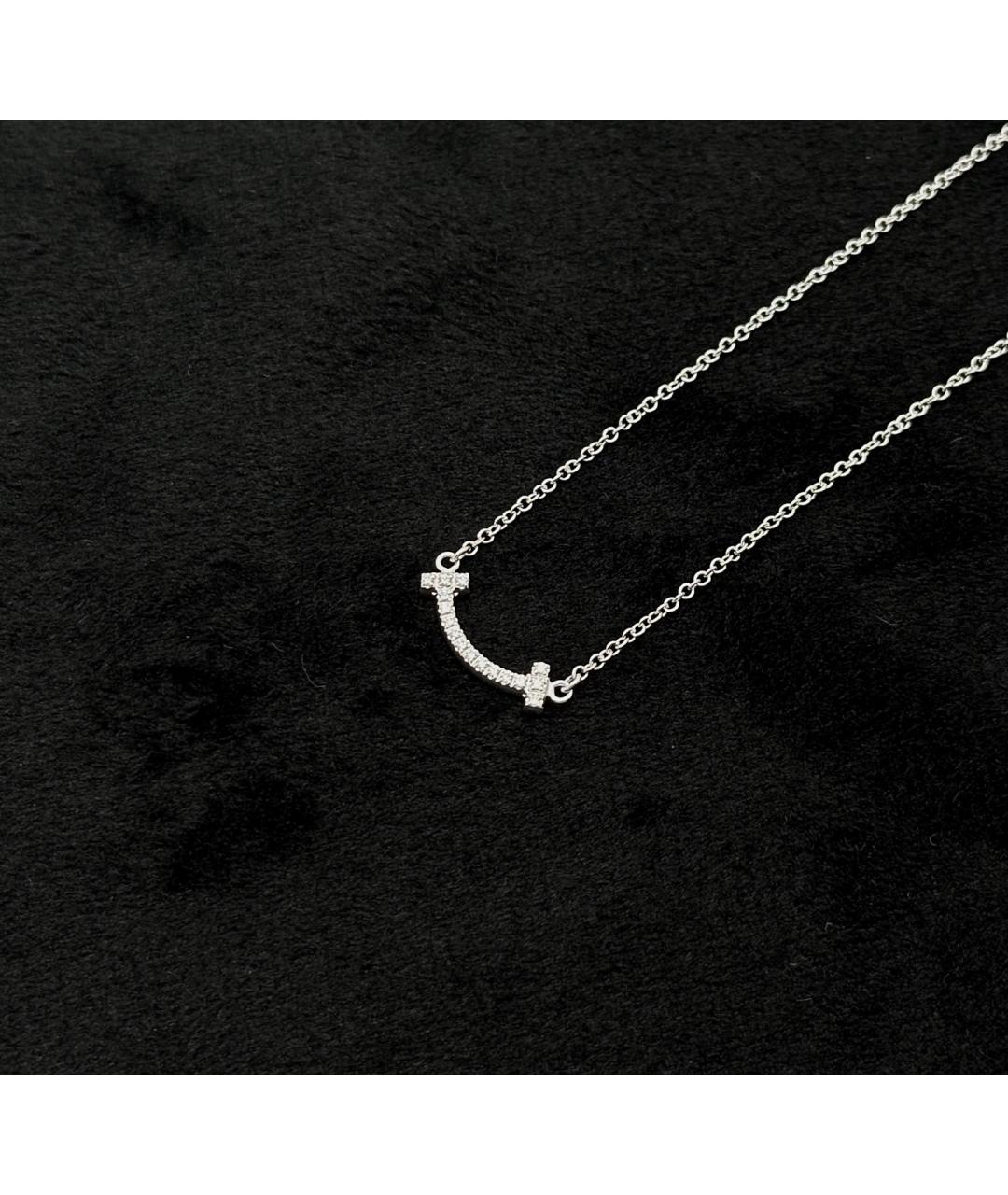 TIFFANY&CO Серебряное колье из белого золота, фото 2