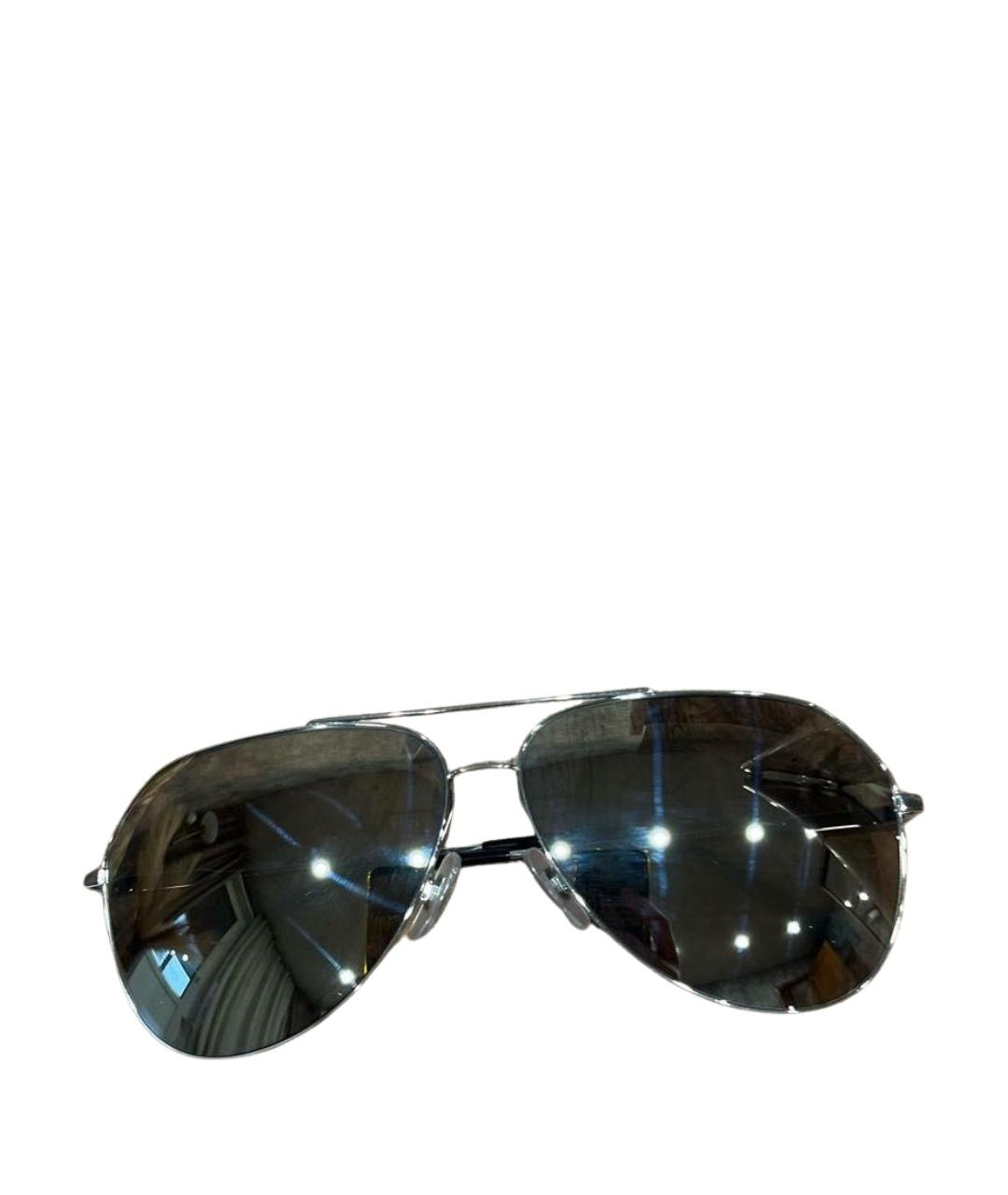 DOLCE&GABBANA Серебряные металлические солнцезащитные очки, фото 1