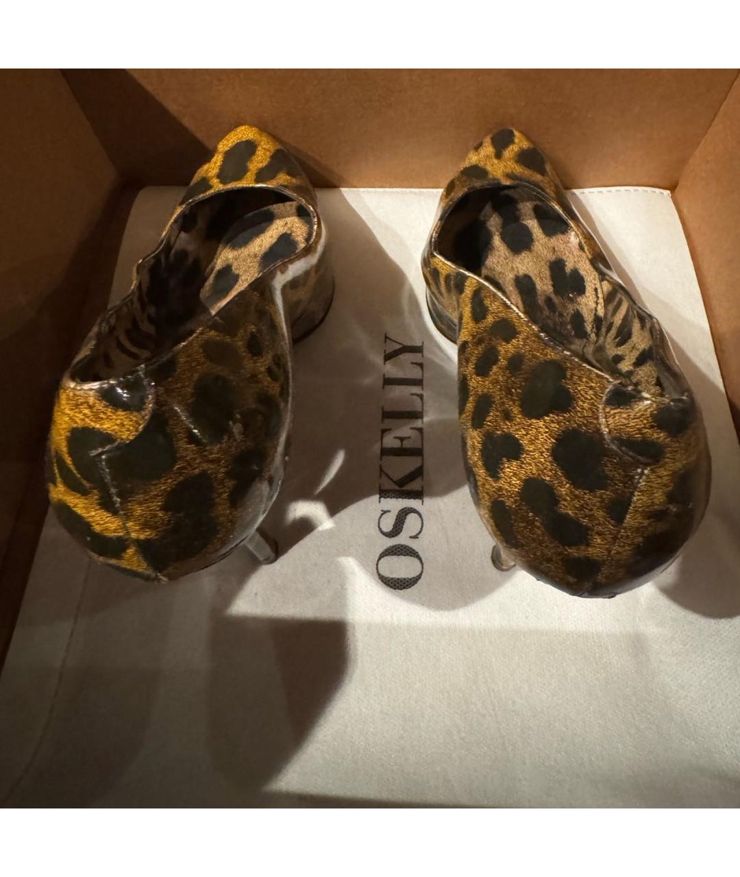 DOLCE&GABBANA Коричневые кожаные туфли, фото 4