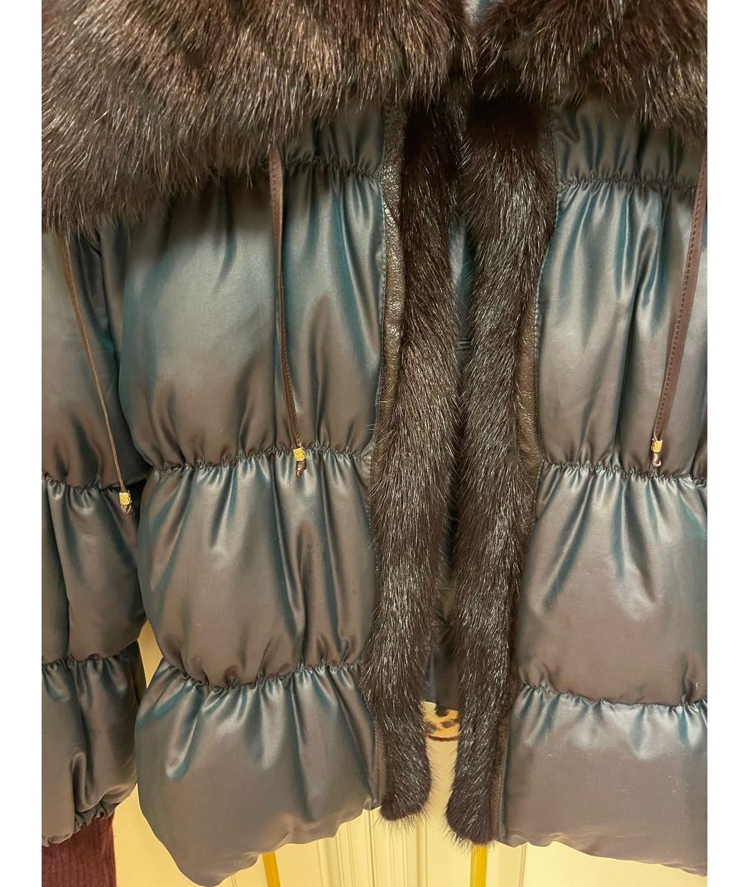 ROBERTO CAVALLI Черный полиамидовый пуховик, фото 5