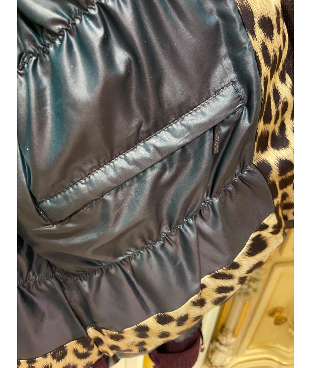 ROBERTO CAVALLI Черный полиамидовый пуховик, фото 8