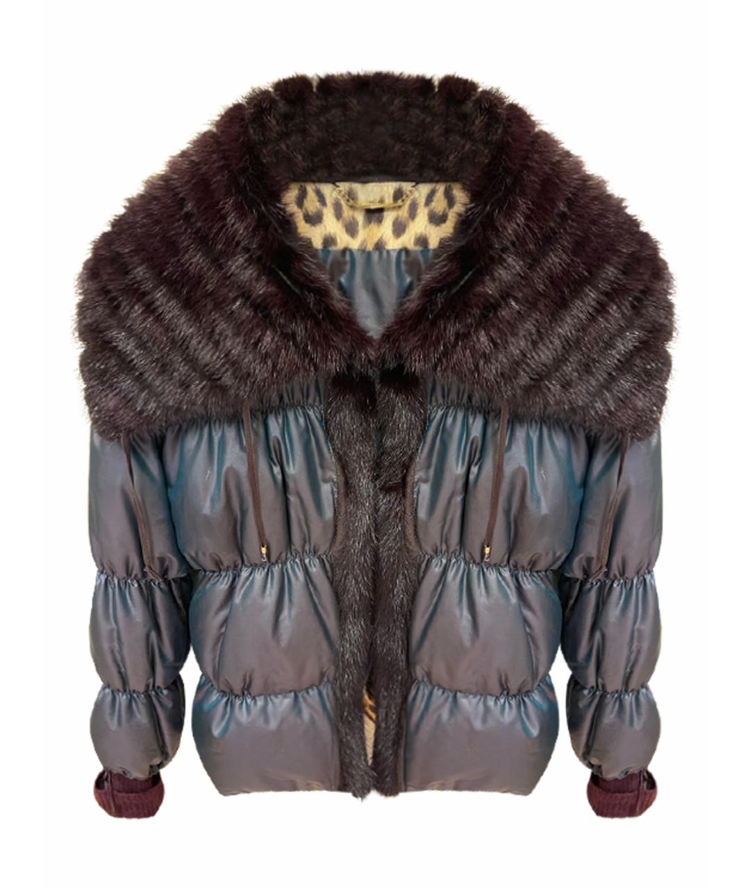 ROBERTO CAVALLI Черный полиамидовый пуховик, фото 1