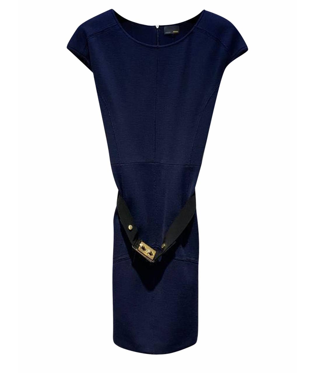 FENDI Темно-синее повседневное платье, фото 1
