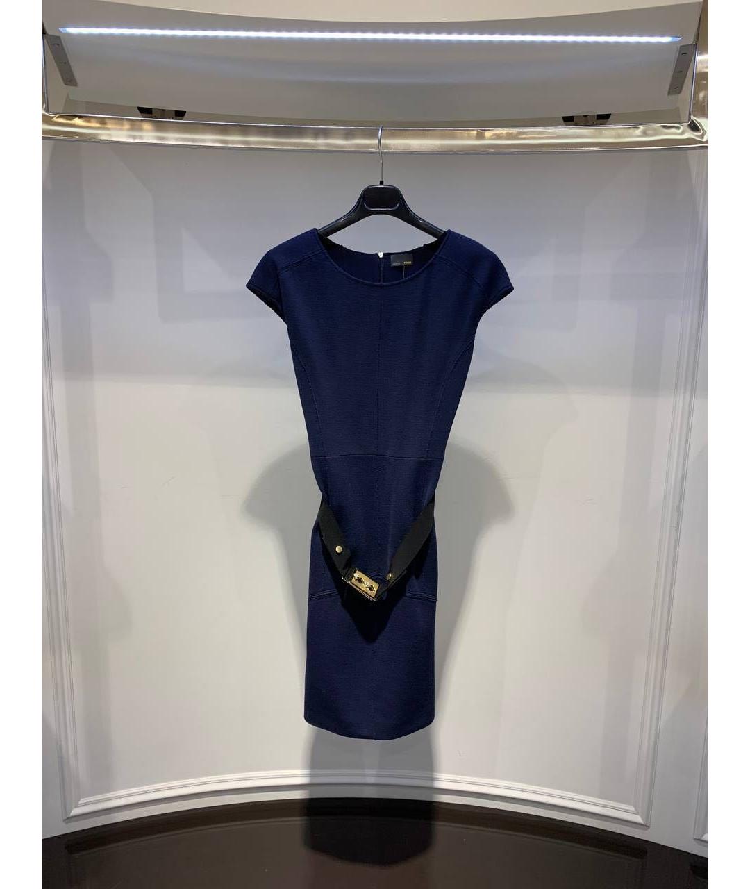FENDI Темно-синее повседневное платье, фото 3