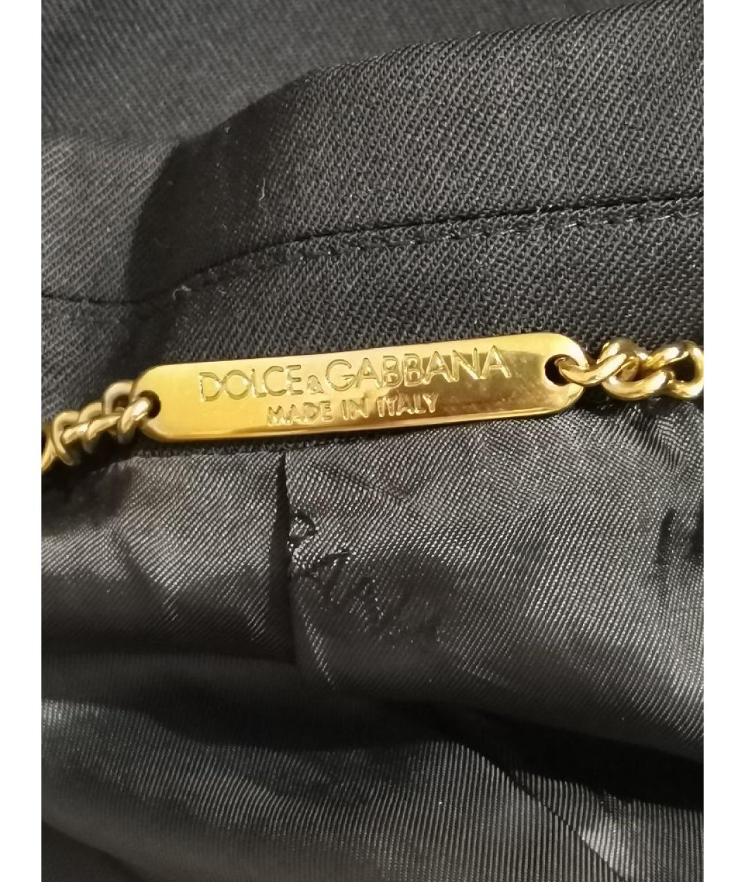 DOLCE&GABBANA Черный шерстяной пиджак, фото 6