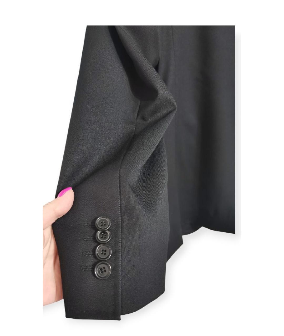 DOLCE&GABBANA Черный шерстяной пиджак, фото 4