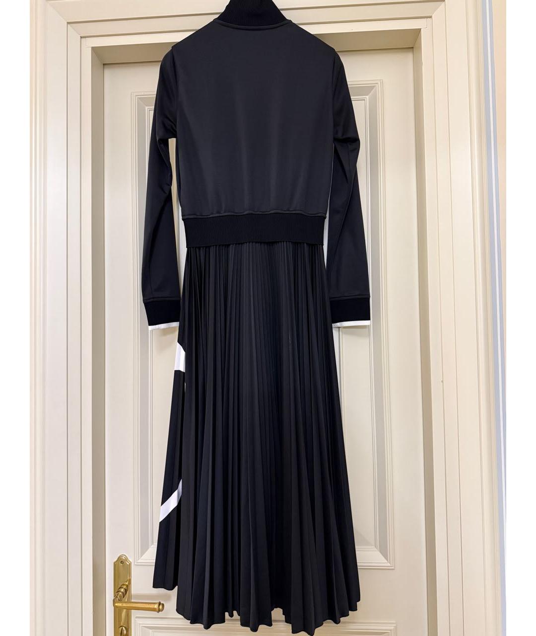 VALENTINO Черное полиэстеровое повседневное платье, фото 2