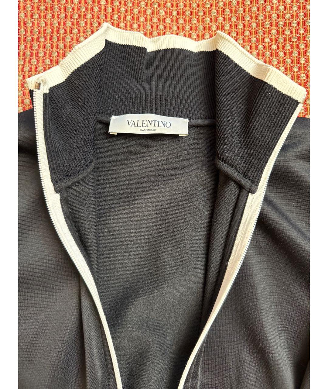 VALENTINO Черное полиэстеровое повседневное платье, фото 3