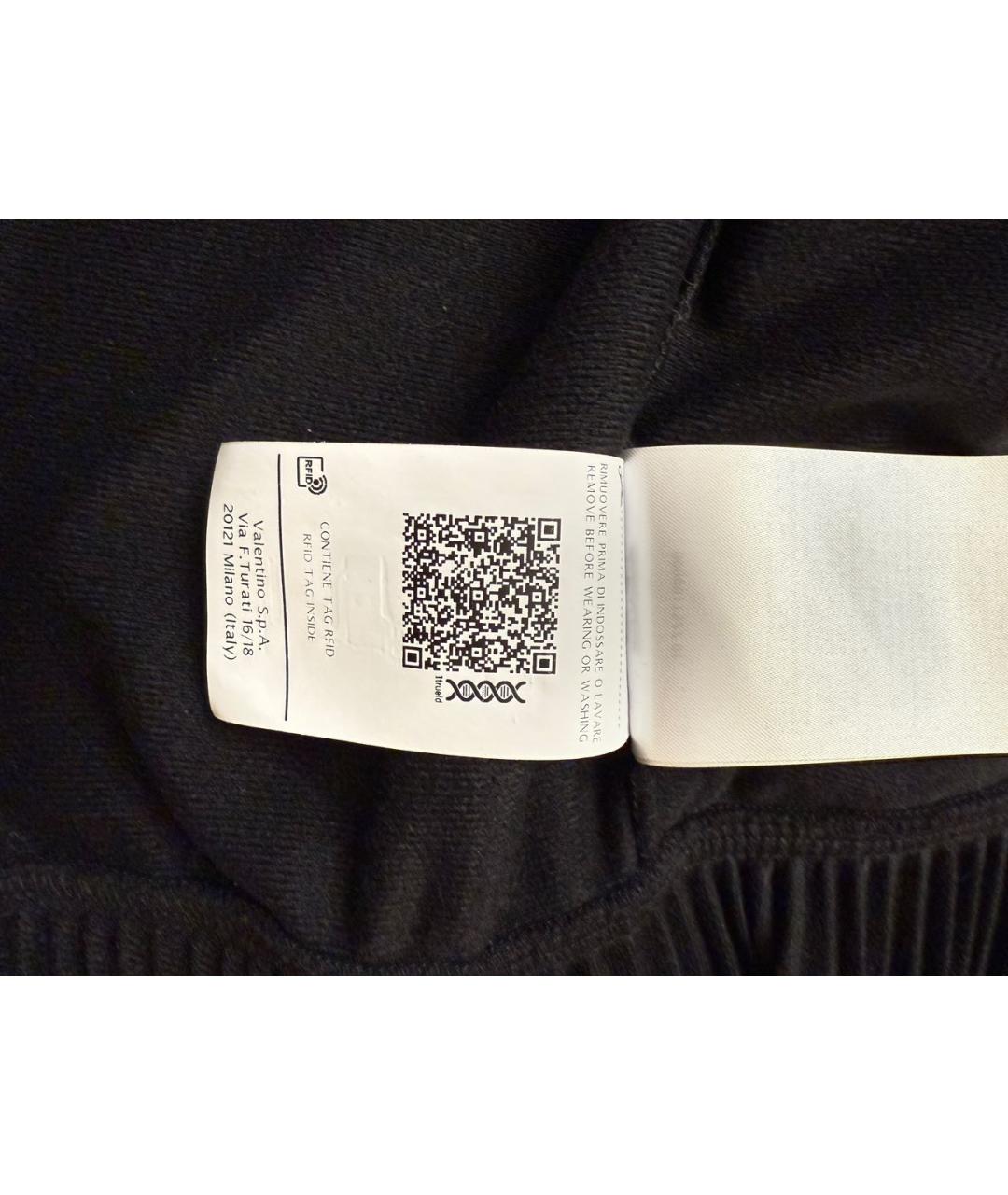 VALENTINO Черное полиэстеровое повседневное платье, фото 6